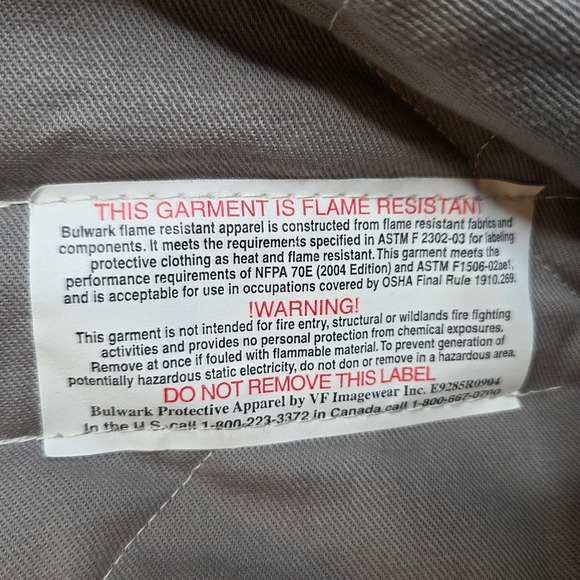 Bulwark Men's FR Insulated Bib Coveralls 3XL Reg Excel FR 56.8 ATPV Workwear - Picture 4 of 16